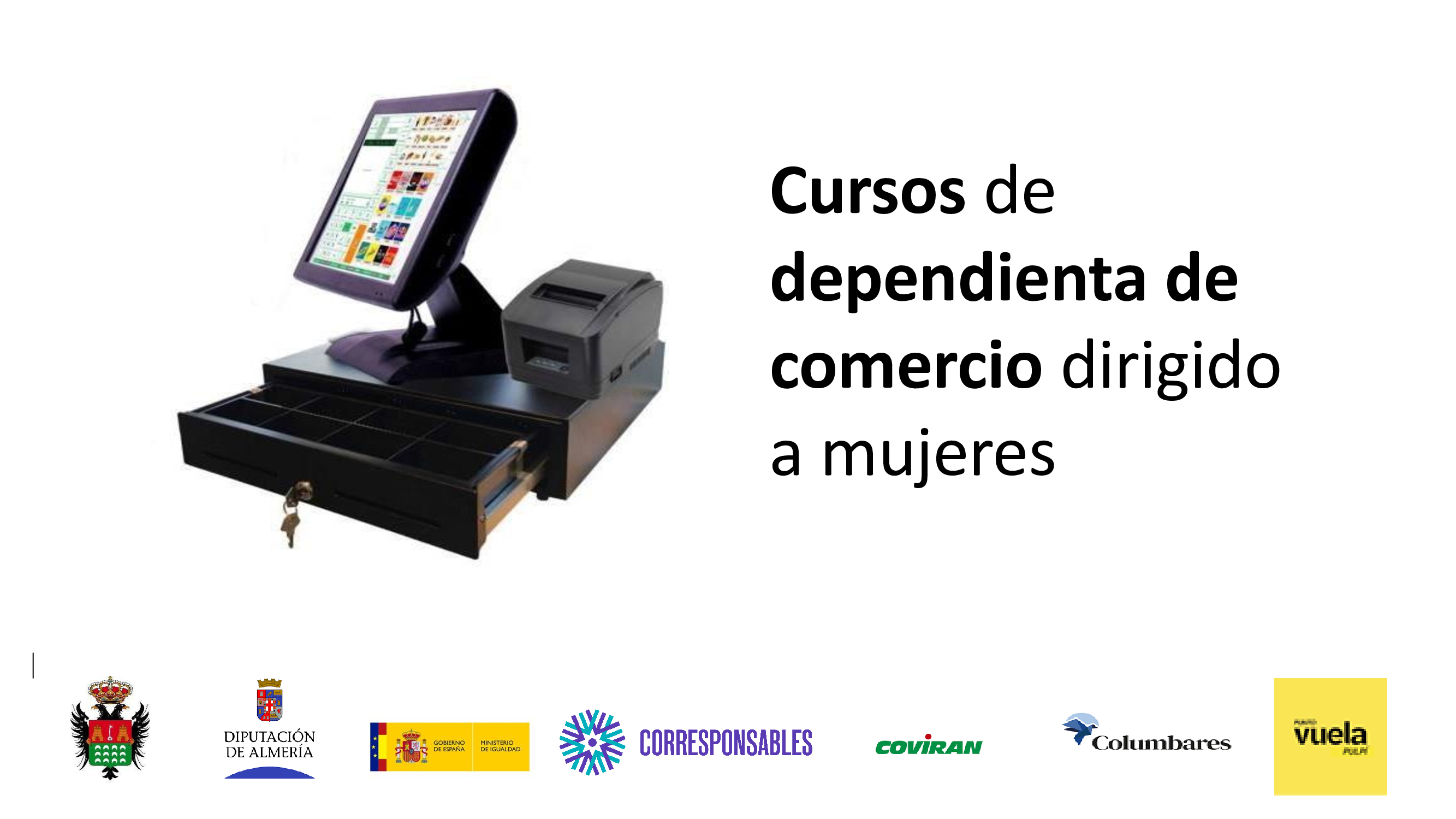 Cursos de dependienta de comercio. Dirigido a mujeres.